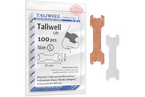 Taliwell Bandelettes Nasales 100 Pcs Taille L Larges, Breathe Better, Anti Ronflement, Bandes Nasales, Patch Nez, Nasal Strips, Patchs Nasaux, Sport