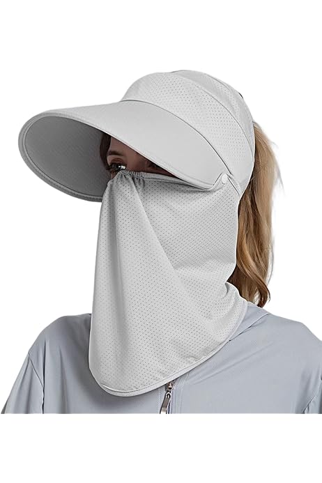 Fischerhut Herren Sonnenschutzhut Mit Nackenschutz - UPF 50+, Faltbar, Für Outdoor Sonnenhut Uv Schutz Damen
