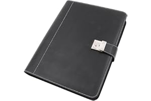 Alassio 31514 - Cartera de viaje con anillas, color negro