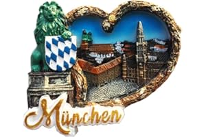 MOIILVCLA Monachium Niemcy magnes na lodówkę pamiątka podróż lodówka dekoracja 3D magnetyczna naklejka ręcznie malowana kolekcja rękodzieła