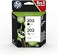 HP 3YM92AE 303 Original Ink Cartridges, Black and Tri-Colour, Multipack
