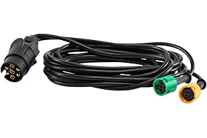 Amcar-Ambike 005417 Faisceau Prise Connecteurs pour Feux phare 6 Fonctions de Remorque