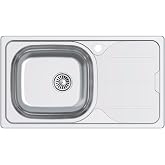 CATA CDS-1 ED/A, Square basin, Drainer, Sound absorber, Valve, Basket, Stainless Steel