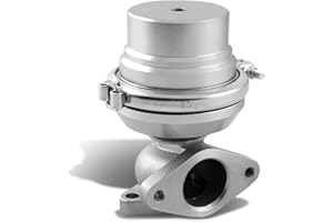 DNA Motoring WG-38-SL Externer V-Band Turbo Verteiler Wastegate, 38 mm, silberfarben