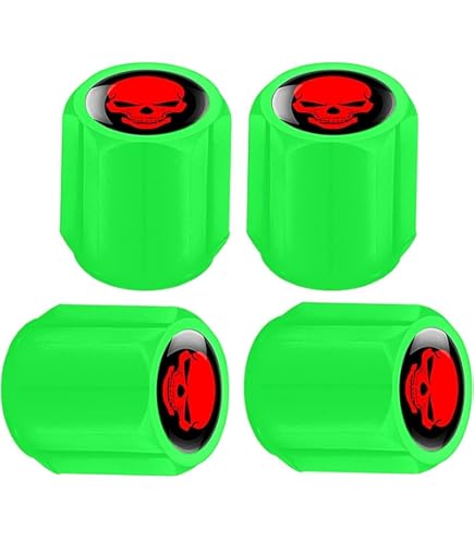 4 Pezzi Tappi Valvola Pneumatici Fluorescenti Universali Per Auto - Foto 9