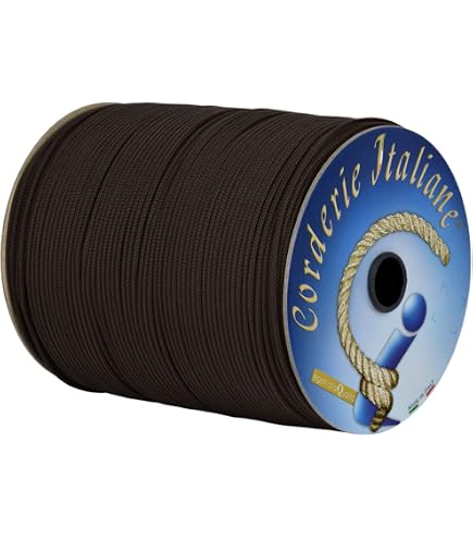 Corderie Italiane 6000150 – Geflochtene Schnur 1,0 Mm, 200 M, Schwarz, Aus Hochfestem Polyester