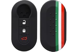 kwmobile Silikonowy pokrowiec na kluczyk kompatybilny z Fiat Lancia 3-przyciskowy samochodowy klucz z klapką