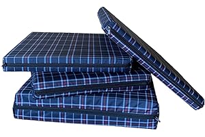 GOLDSTAR BEDDINGS Goldstar 8cm 3" Thick WATERPROOF Rattan Furniture Cushion Chair Seat Pad OUTDOOR Garden Patio, 45 x 45 cm (18" x 18"), Camouflage