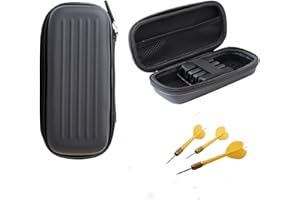 BUTYEAK Dart Case, Custodia per Freccette, Organizer per Freccette, Dartwallet, Custodia Rigida per Freccette, Custodia per Freccette in EVA, Memorizza 3 Freccette e Altri Accessori per Freccette, Nero