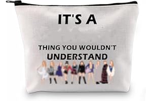 BISIENYA Gifts Makeup Bag, Music Singer Music Lyric Albums Inspired Tote Bag Fans Gifts Tote Bag Portable Makeup Storage Organizer Toiletry Bag for Women Friends Sister Birthday Zipper Pouch