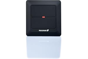 Marantec Cyfrowy 520 nadajnik ścienny 868 MHz, 2-kanałowy przycisk przyciskowy do napędu do bramy garażowej Marantec czarny