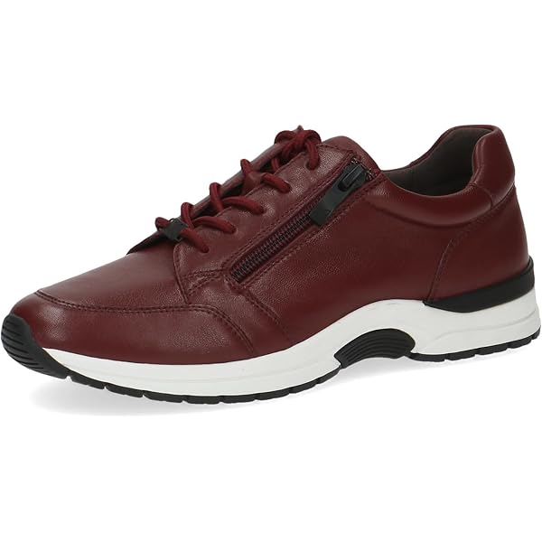 CAPRICE Comfort Damen Sneaker Mit Reißverschluss – Flache Low-Top-Schuhe In Braun, Größe 38