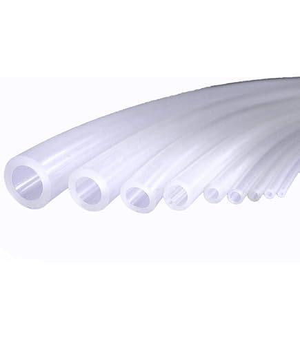 LAVMHAB Duidelijke siliconen slang, voedingskwaliteit, maat 10mm x 14mm, lengte 2m (6,5ft), dikte 2,0mm, flexibele rubberen siliconen slang voor luchtslangen en waterleidingen
