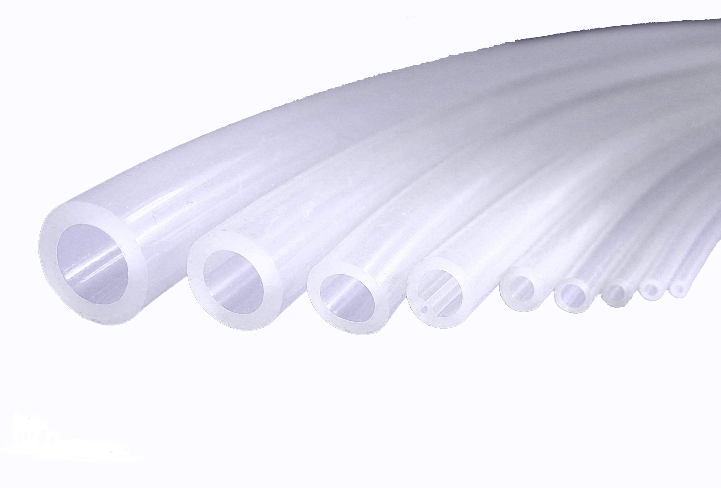 Tubo flessibile in silicone 8 mm diametro interno, 12 mm diametro esterno, spessore parete 2 mm, lunghezza 2 m, tubo per acqua o per aria - 1