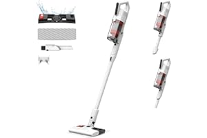 Deerma DEM-T20W Aspirapolvere senza filo 2 in 1: Aspira e Lava con 180W di Potenza, Filtro HEPA, Design Leggero