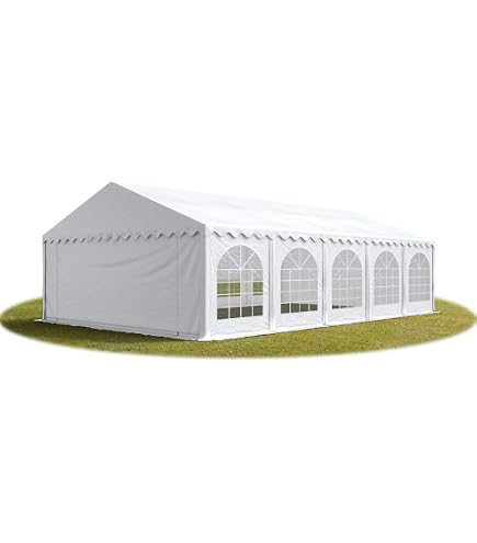 Premium Partyzelt 6x6 M, Schwerentflammbar & Wasserdicht Inkl. Bodenrahmen – Perfekt Für Feste & Events