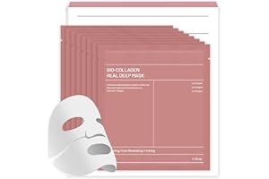 Bukamkom Collagen Face Mask (8pcs), Hydrogel Overnight Face Mask for Hydration & Soothing, Hydrogel Collagen Facial Mask, Face Masks Facial Masks Skincare