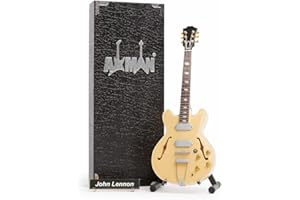 AXMAN John Lennon (The Beatles) - Replica di chitarra in miniatura - Regali musicali - Scala ornamentale fatta a mano 1/4