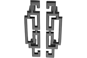 Mgoodoo Pull Handle for Kitchen Cabinet Door Drawer Handles and Knobs Furniture Hardware Retro European Style (2pcs, 64mm Black)