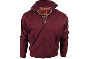 G5 APPAREL Boy's Classic Harrington Bomber Jacket - Tartan Lining for Kids