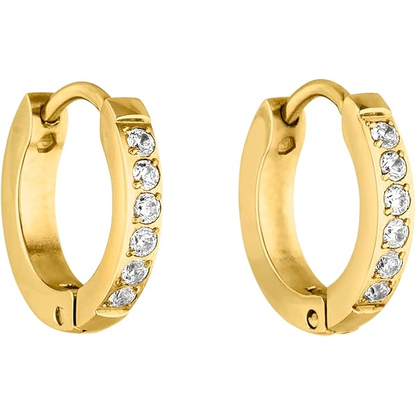 Orecchini A Cerchio Tubolari 5Cm Placcato Oro 18 Carati 750/000