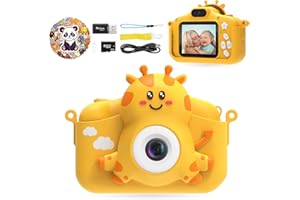 TIATUA Kamera dziecięca dla dziewcząt i chłopców, aparat cyfrowy 1080P dla dzieci z kartą SD 32 GB i trybem selfie, aparat dla maluchów i kamera wideo, prezenty świąteczne i urodzinowe, zabawka dla