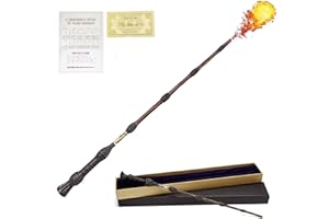 MEYIFEN Zauberstab, Zauberstab mit Feuerball-Spray-Effekt - Perfekt für Halloween-Rollenspiele und magische Aufführungen bei Geburtstagspartys. mit einem beeindruckenden Flammeneffekt. (B)