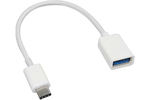Ilovemyphone Cable Adaptador de Datos Micro USB-C Tipo C 3.1 Macho a OTG USB 3.0 Hembra Blanco