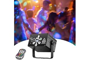 AevQuas Dj Disco Party Light, Sound Activated RGB Flash Strobe Light with 120 Patterns for Kids Home Christmas Birthday Wedding Adult Parties Decorations Karaoke KTV Bar