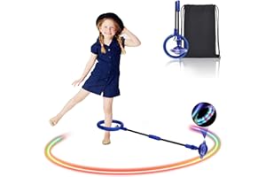 GUBOOM Knöchel Skip Ball, Kinder Blinkend Springball, Faltbare Knöchelsprungball für Kinder, Fitness-Spielzeug für Kinder, Geeignet für Erwachsene, Kinder