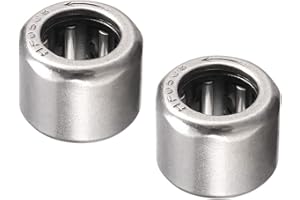 Kozelo 2uds HF0608 Aguja Rodillo Rodamientos - [6mm x 10mm x 8mm] Una Vía Embrague Rodamiento para Transmisión Uso, Cromo Acero Rodillos