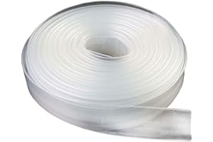 DAW21ONLINESHOP Schrumpfschlauch Transparent 2:1 Bund Meterware 1-40mm 1-5 Meter 8 mm 1 Meter