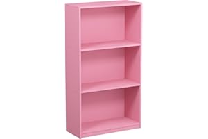 Furinno Basic Librerie, Legno, Rosa, Taglia Unica