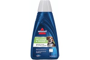 BISSELL Wash & Protect - Pet Stain & Odour with Scotchgard, 1.5L 1.5 Litre Double Concentrate - Set of 2