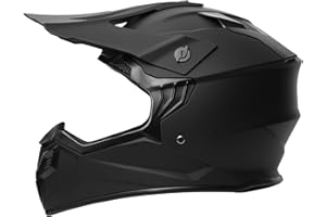 MTQCBDHY Motocross Helm Kinder, ECE 22.06 Zertifizierung Motorradhelm, Jugend Motorrad Downhill Full Face ATV Helm, Cycling Helmet With Visor, MTB Cross Helm Kinder Mit Belüftung Entlüftung(Black,S)