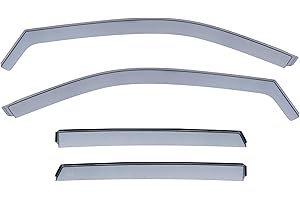 Modifycar - Deflectores Compatibles con Seat Arona 2017 en adelante - Vidrio Acrílico Duradero - Derivabrisas Delanteros y Traseros Ahumados para Ventanillas - Instalación Interior - 4 Unidades