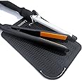 Lessmon Large Heat Resistant Mat for Curling Irons, Hair Straightener, Flat Irons and Hair Styling Tools 11" x 7.5", Food Grade Silicone, Black