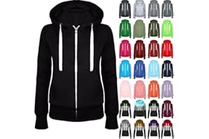 ‎MASRIN Sweat Jacket Women's Full Zip Transition Jacket Plain Hoodie Sweatshirt Coat Slightly Fitted College Jacket with Hood Cotton Sports Jacket Training Jacket Sweatshirt Jacket Hooded Jacket