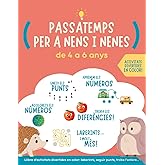 Passatemps per a nens i nenes de 4 a 6 anys: Llibre d'activitats divertides en color: laberints, seguir punts, troba l'ombra.