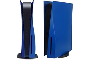 VLANMON Disc Edition Face Plates Cover Skins Shell Panels for PS5 Console, Accessories for Playstation 5 Protective Shell Replacement Faceplate (Blue)