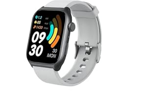 DEEDLITE ionoswatch montre connectée avec GPS - Autonomie Jusqu'à 10 Jours - Écran AMOLED - Étanche IP68 (Natation) - Montre Intelligente Homme Femme - Suivi Santé & Notifications,Compatible Android/iOS (Gris)