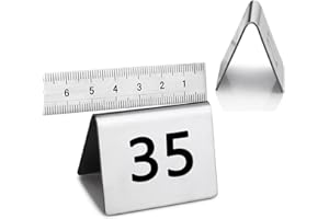LIYI929GP Numeri da Tavolo 1-25 1-50 1-100 Numeri Tavoli Ristorante Tabella da Tenda in Acciaio Inossidabile Tavolo Segno, Numeri Tavolo Ristorante Cafe Bar per Feste di Compleanno Nozze