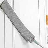 5DM-Saplı Mikrofiber Başlıklı Girintili Y&uuml;zey Temizleme Mopu Toz Alma Fır&ccedil;ası