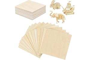 NRAMWELL 6 Pcs Balsa Wood Sheets, 300 x 200 x 2mm Plywood Sheets, Thin Craft Wood Board, Unfinished Wood DIY Craft Project Ply Board for House Aircraft Ship Boat Arts and Crafts Projects Wooden DIY Ornaments