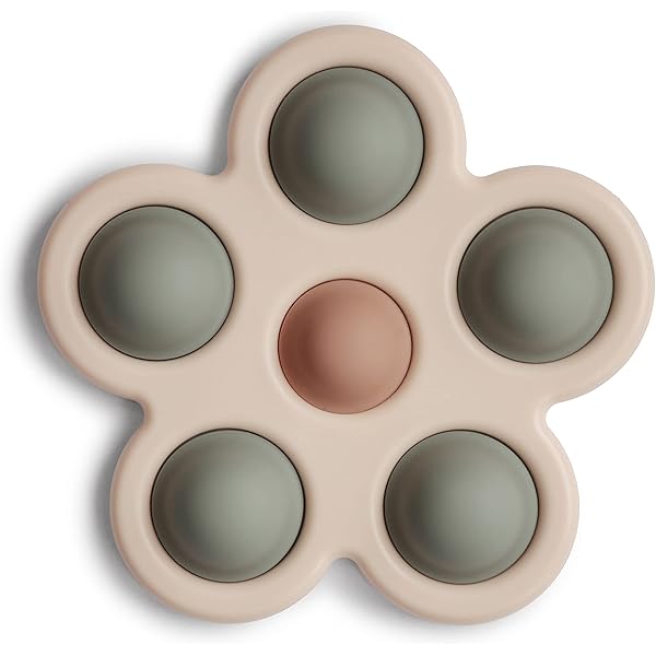 Mushie Beißring Aus BPA-freiem Silikon – Ball-Design, Fördert Sehsinn & Motorik, Für Babys Ab 3 Monaten