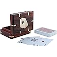 Ortus Wooden Playing Card Box Cards Deck – Handcrafted Storage Case for Adults – Classic Tash Playing Cards with Wood Organizer
