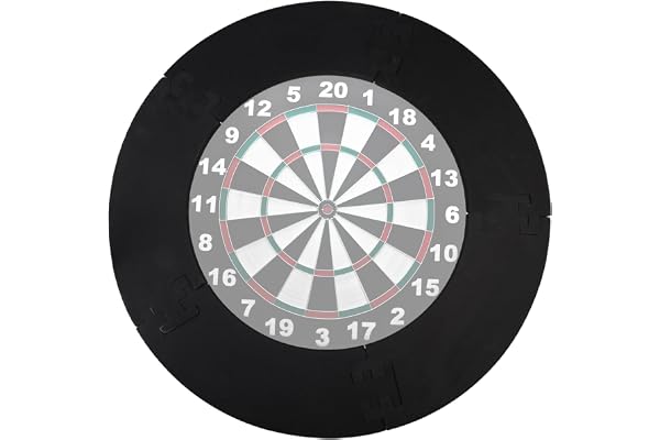 GOEDCH Dartskyltskydd: Dart Surround, Dartbord Surround för 45 cm, 5-segment skyddsring 44×13 cm utan filt, Eva skum väggskydd för Ø 45 cm dartskylt, totalt Ø 72 cm