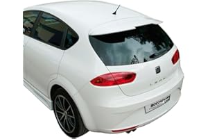 AUTOSTYLE AUTO-STYLE Becquet de toit compatible avec Seat Leon 1P Facelift 2009-2012 (PU)