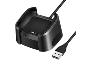 KIMILAR Charger compatible with Fitbit Versa/Versa Special Edition/Versa Lite, [NOT for Versa 2/3 / 4 / Sense/Sense 2 ] Charging Dock Charger Cable for Versa/Versa Lite/Special Edition