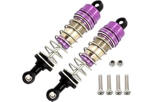 misppro Lot de 2 amortisseurs RC pour WLTOYS 124019 144001 1/12 1/14 RC Pièces de voiture